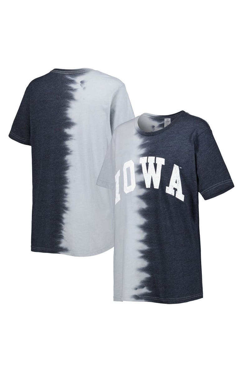 GAMEDAY COUTURE Women's Gameday Couture Black Iowa Hawkeyes Find Your Groove Split-Dye T-Shirt, Main, color, Black