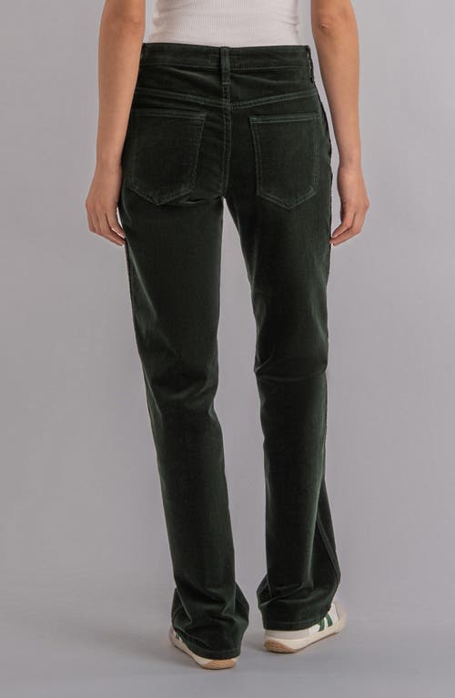 Kut From The Kloth Melissa Relaxed Straight Leg Corduroy Pants In Green
