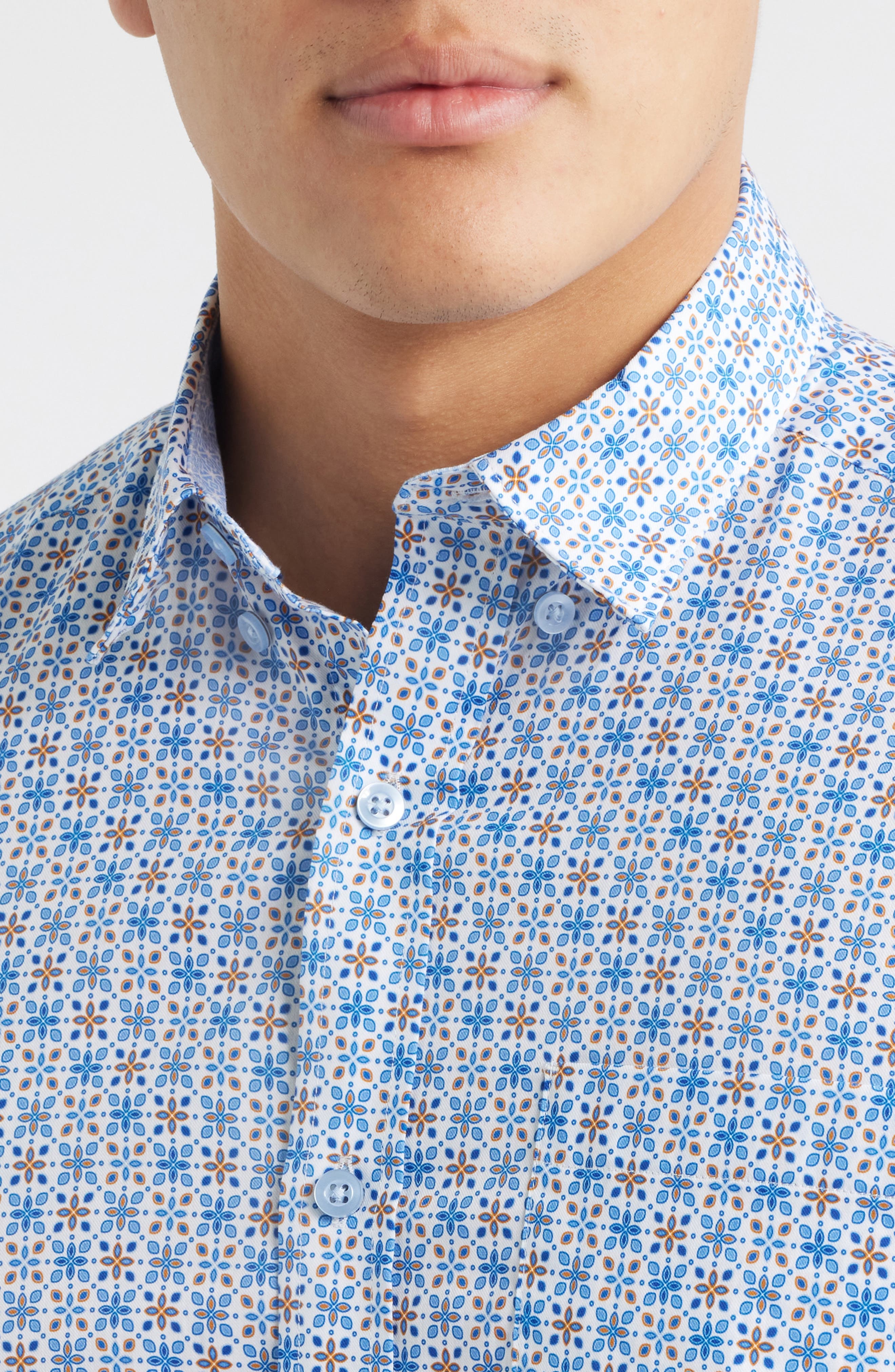 Logan Print Button-Up Shirt - image 2