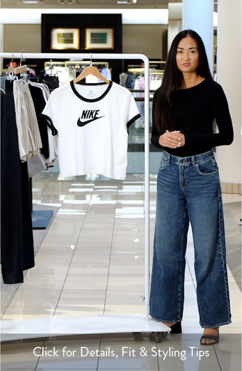 Sportswear Ringer Logo Graphic T-Shirt, sales video thumbnail