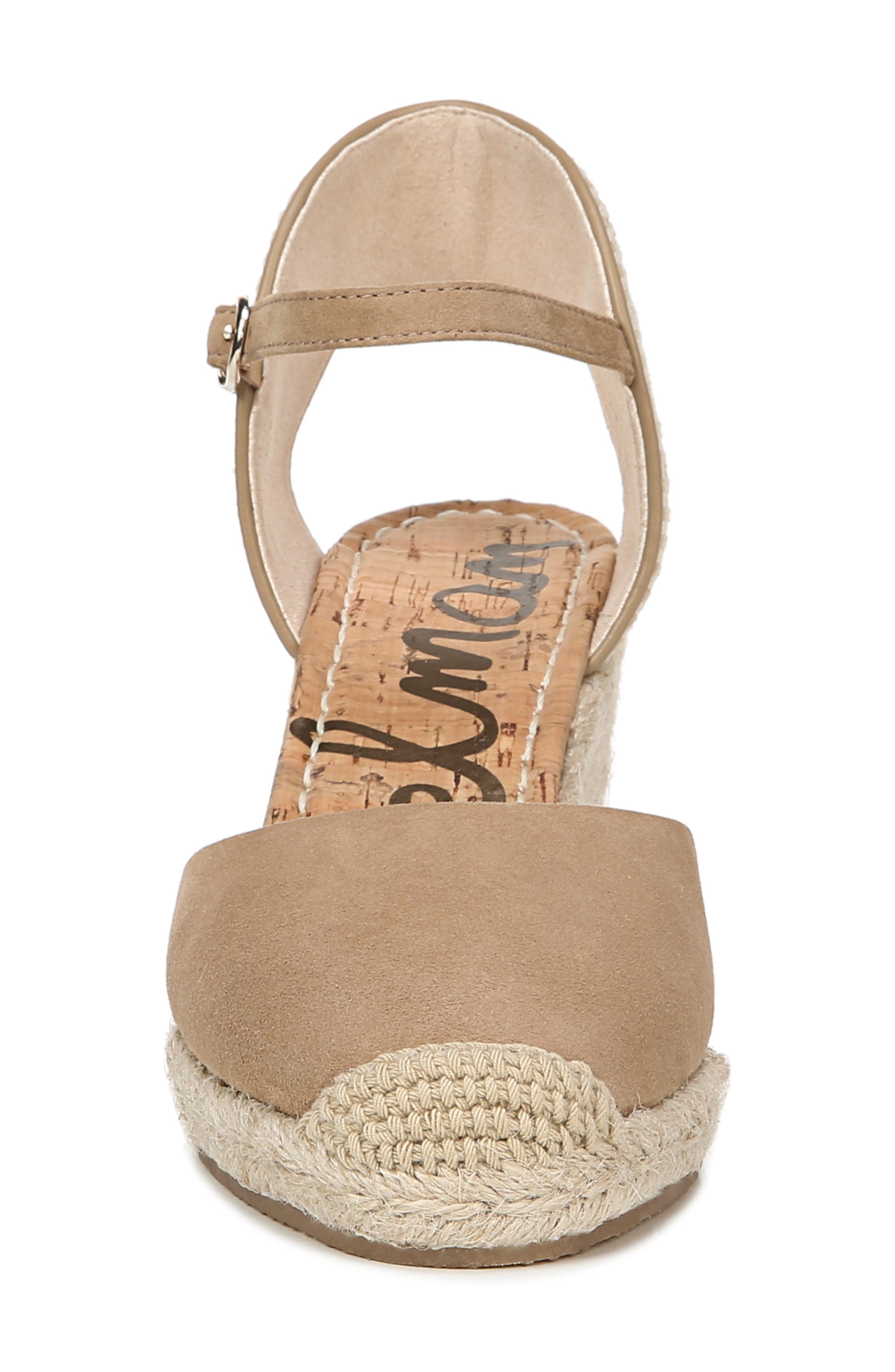 Payton Wedge Sandal, Alternate, color, OATMEAL SUEDE