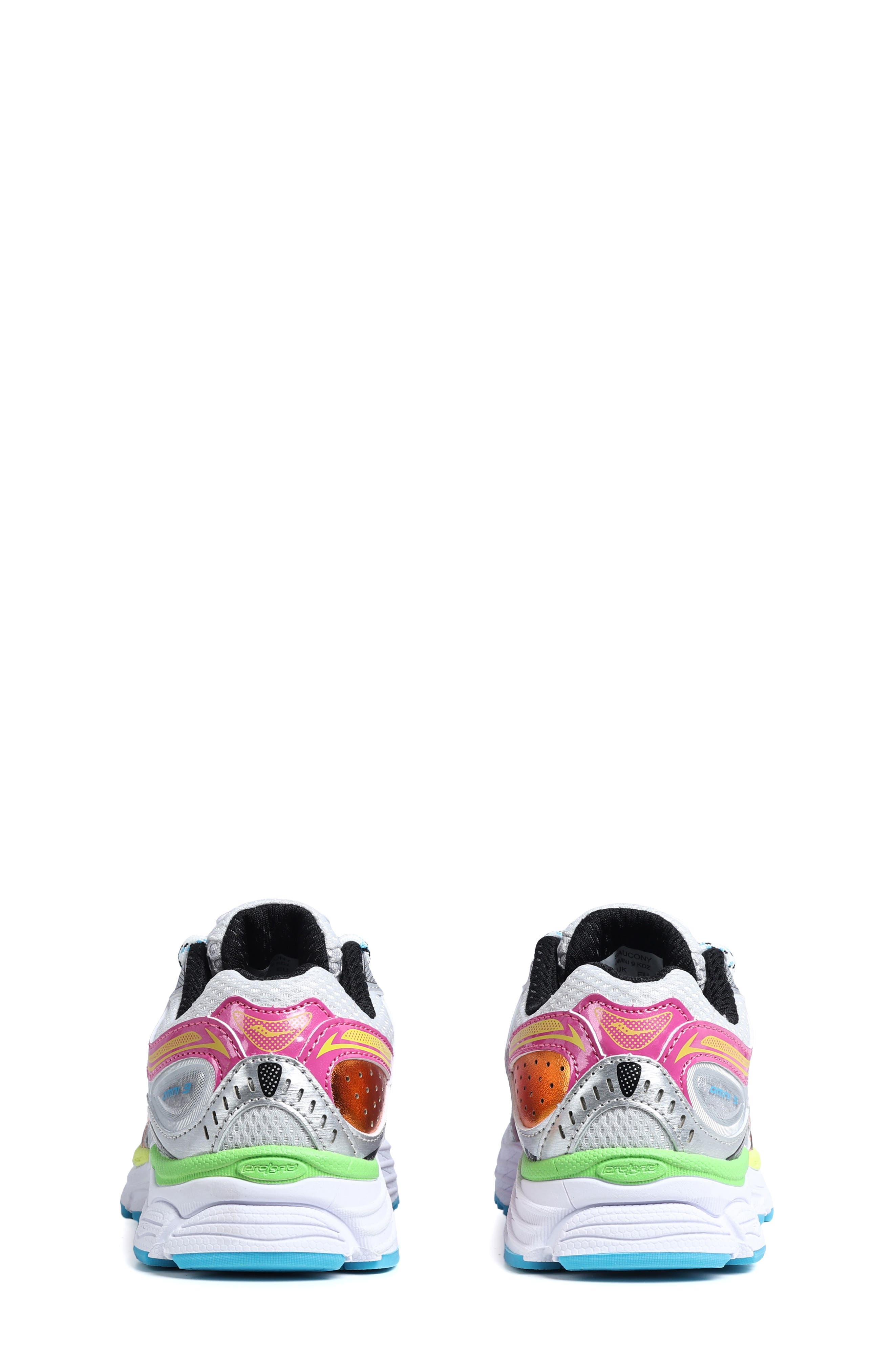 Saucony Kids' ProGrid Omni 9 Sneaker, Alternate, color, Silver/ Multi