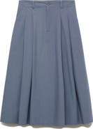 MANGO Pleated Midi Skirt