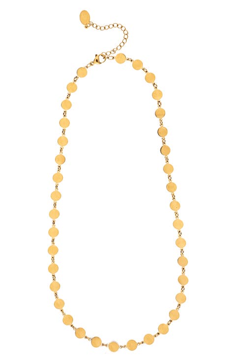 Mini Disc Chain Necklace