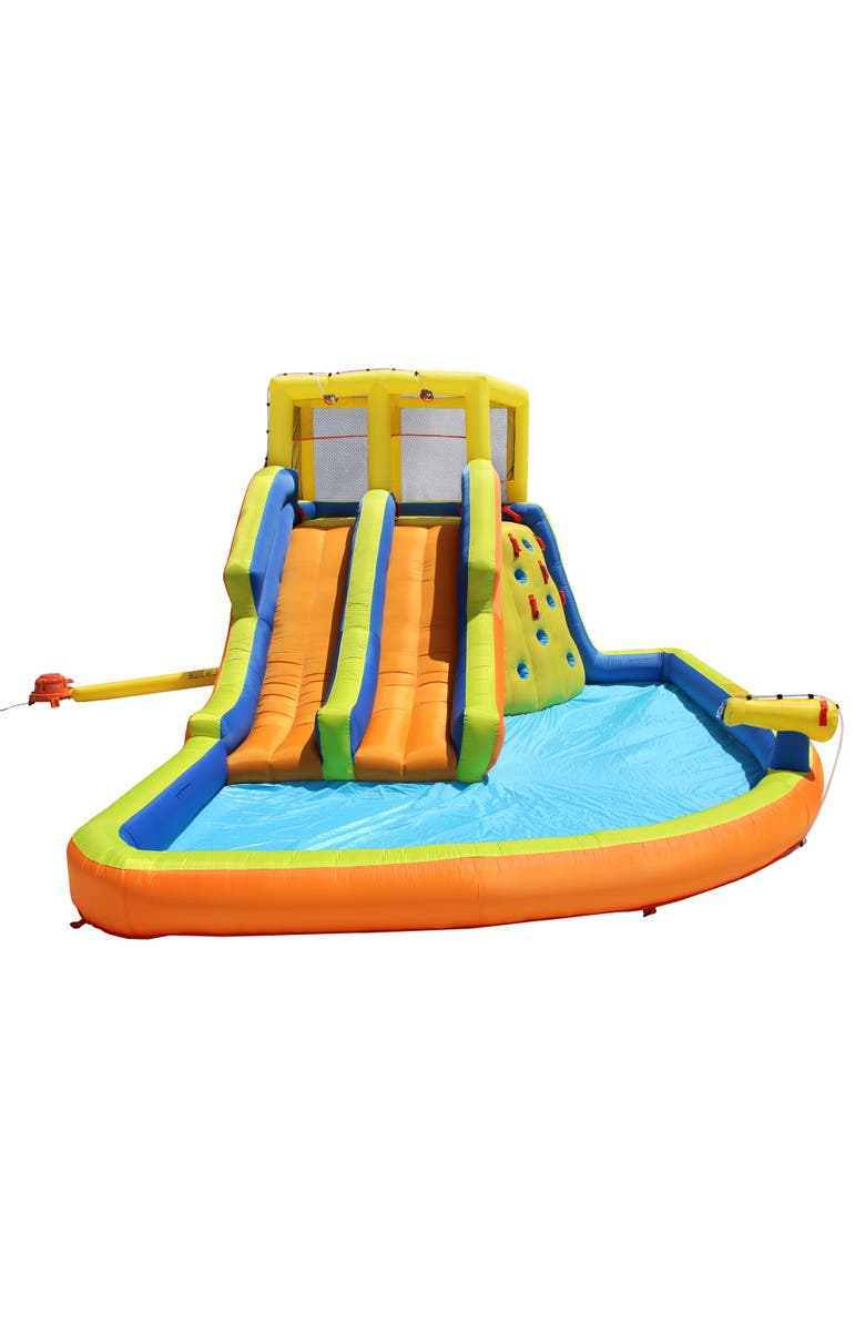 Banzai Double Drench Inflatable Water Park and Splash Slide, Main, color,