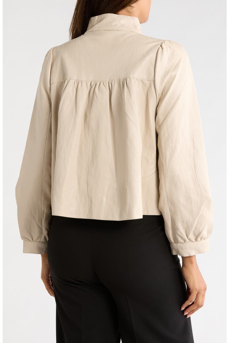 Button Front Crop Jacket, Alternate, color, NEUTRAL