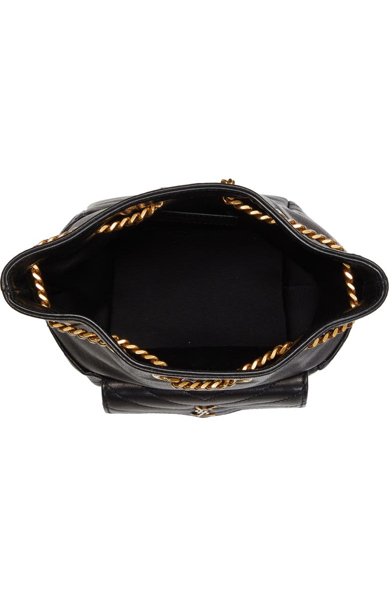 Saint Laurent Mini Joy Matelassé Leather Bucket Bag, Alternate, color,