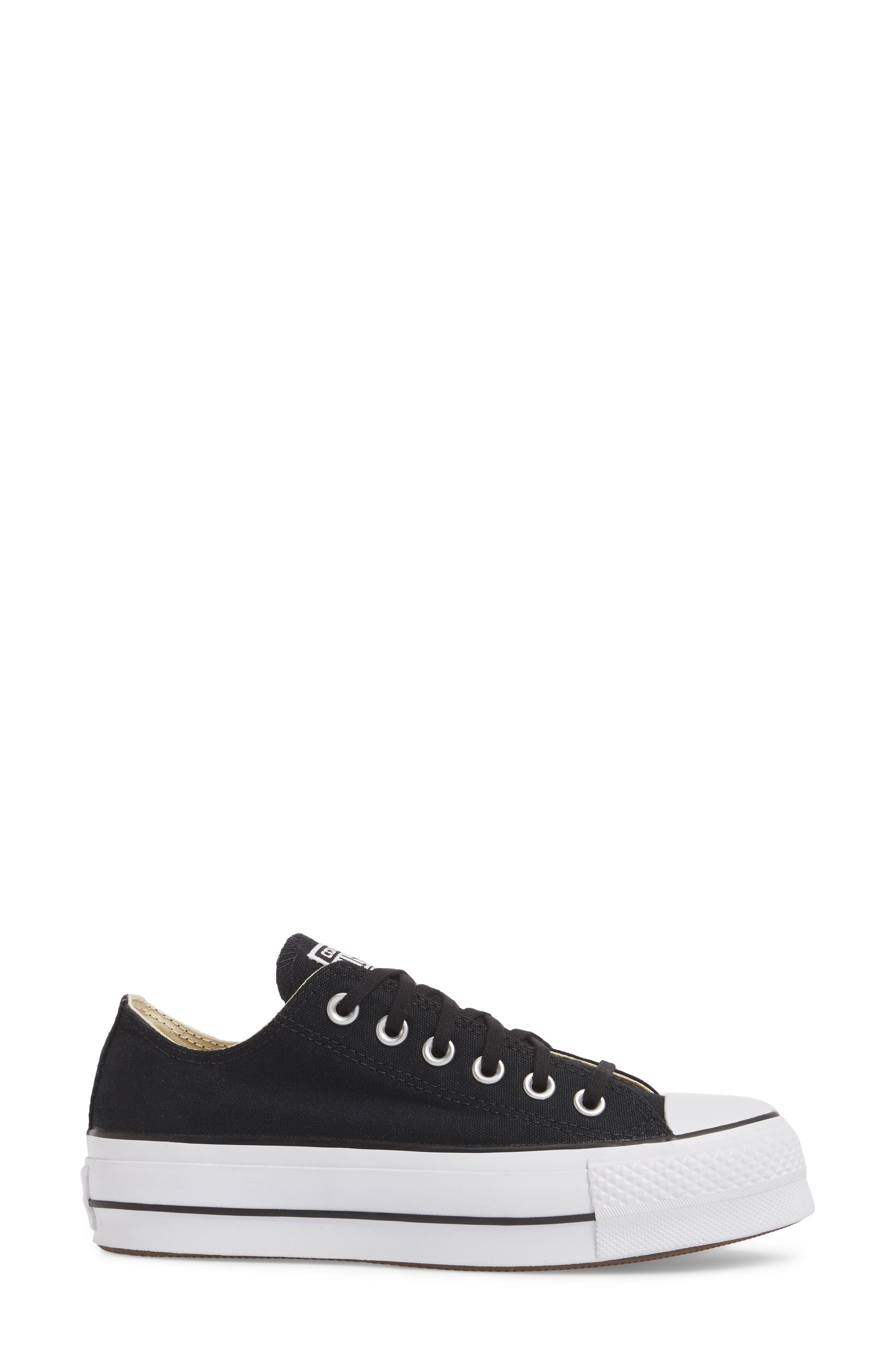 Converse Chuck Taylor<sup>®</sup> All Star<sup>®</sup> Platform Sneaker, Alternate, color, Black/White/White