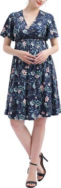 Kimi & Kai Annis V-Neck Maternity Nursing Dress