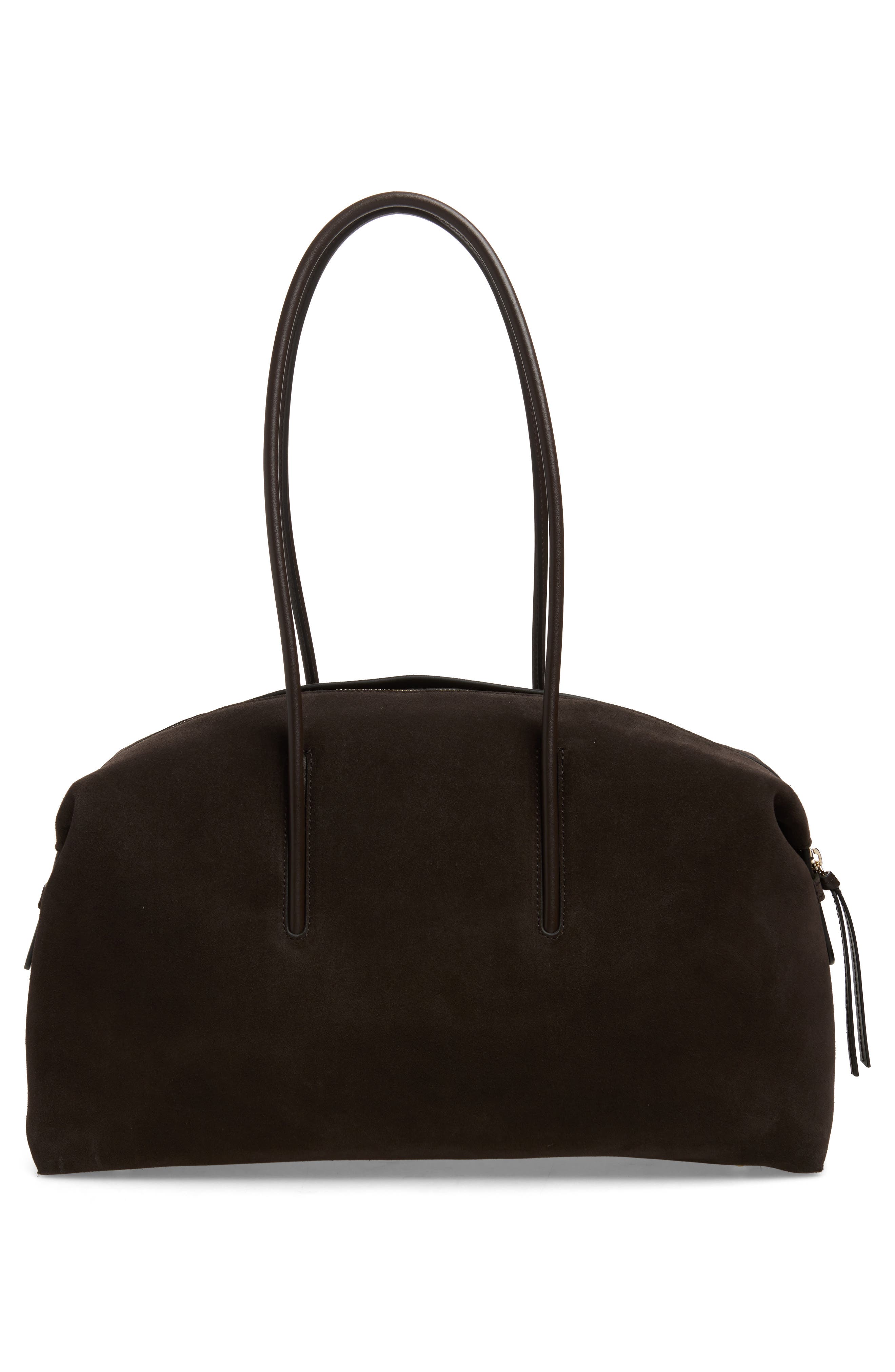 DeMellier The Stockholm Leather Top Handle Bag, Alternate, color, Dark Chocolate