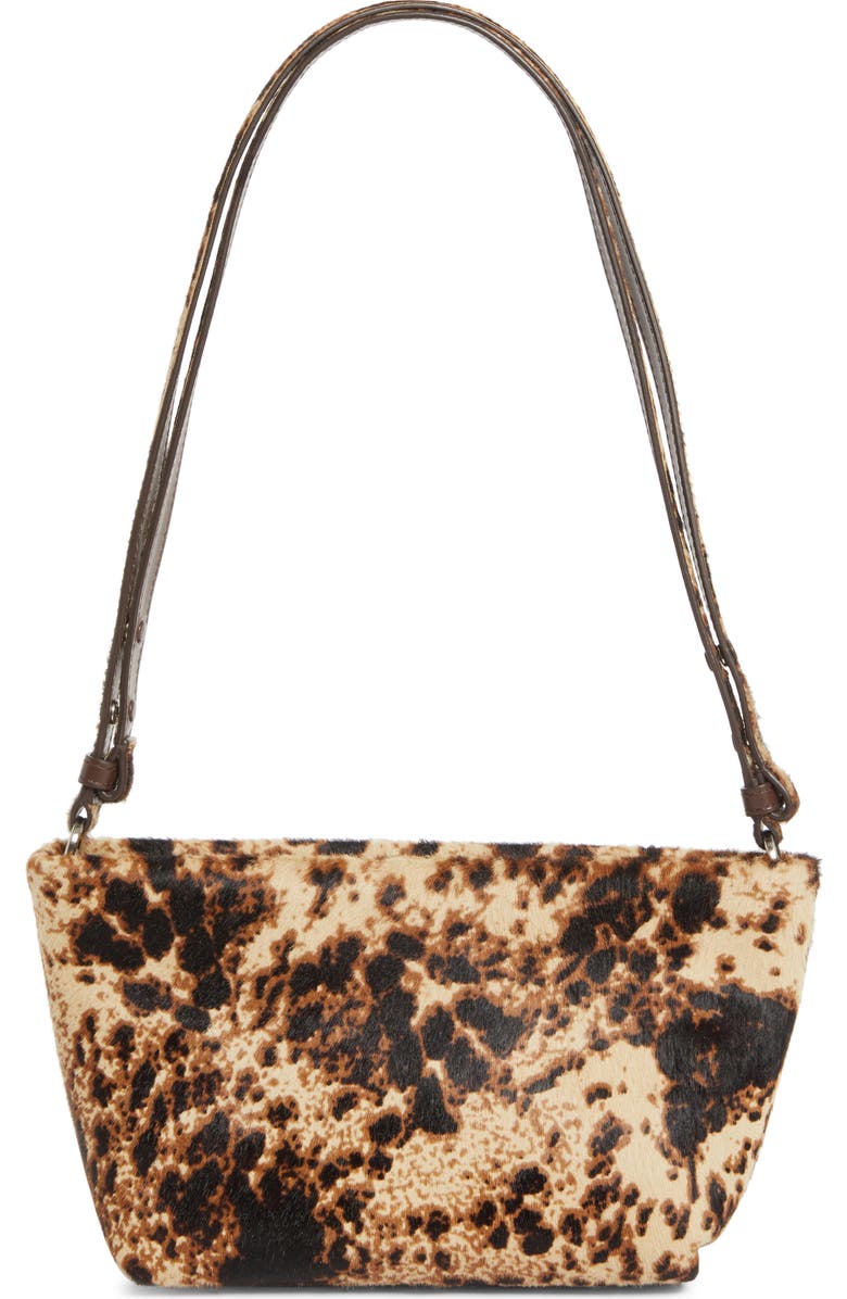 Proenza Schouler Bond Genuine Calf Hair Shoulder Bag, Alternate, color, Dark Brown Multi