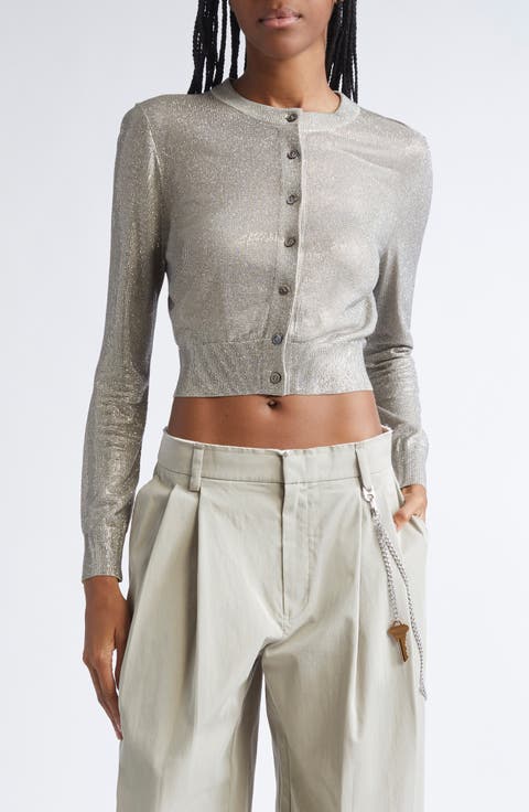 Crystal Hotfix Crop Cardigan