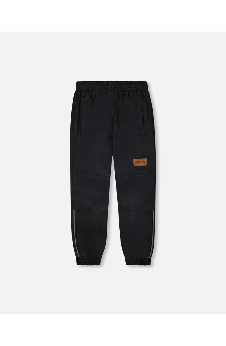 Deux par Deux Baby Boy's 3-In-1 Mid-Season Outerwear Set Black Dinosaur On Beige Background, Alternate, color, Black Dinosaur On Beige