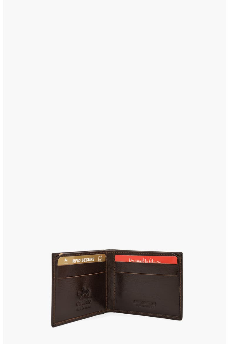 Gentleman Bifold Leather Wallet 572, Alternate, color, Brown