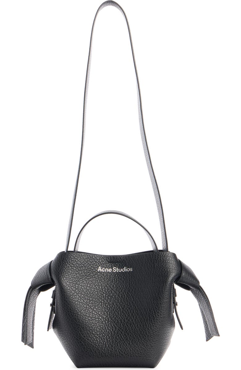 Acne Studios Mini Musubi Leather Shoulder Bag, Main, color,
