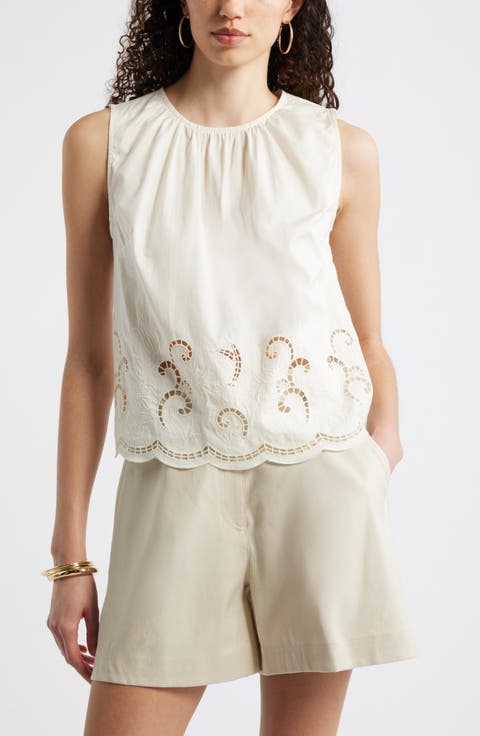 Schiffly Sleeveless Top
