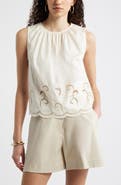 Nordstrom Schiffly Sleeveless Top
