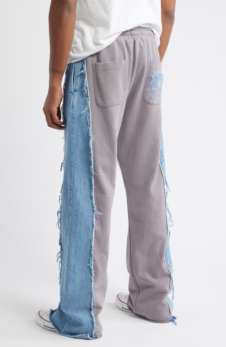 HONOR THE GIFT Mixed Media Sweatpants, Alternate, color, Grey