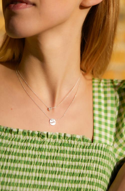 Estella Bartlett Knot Charm Necklace In Metallic