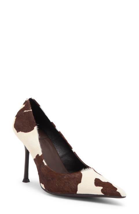 Risktake Genuine Calf Hair Pointed Toe Pump (Women)