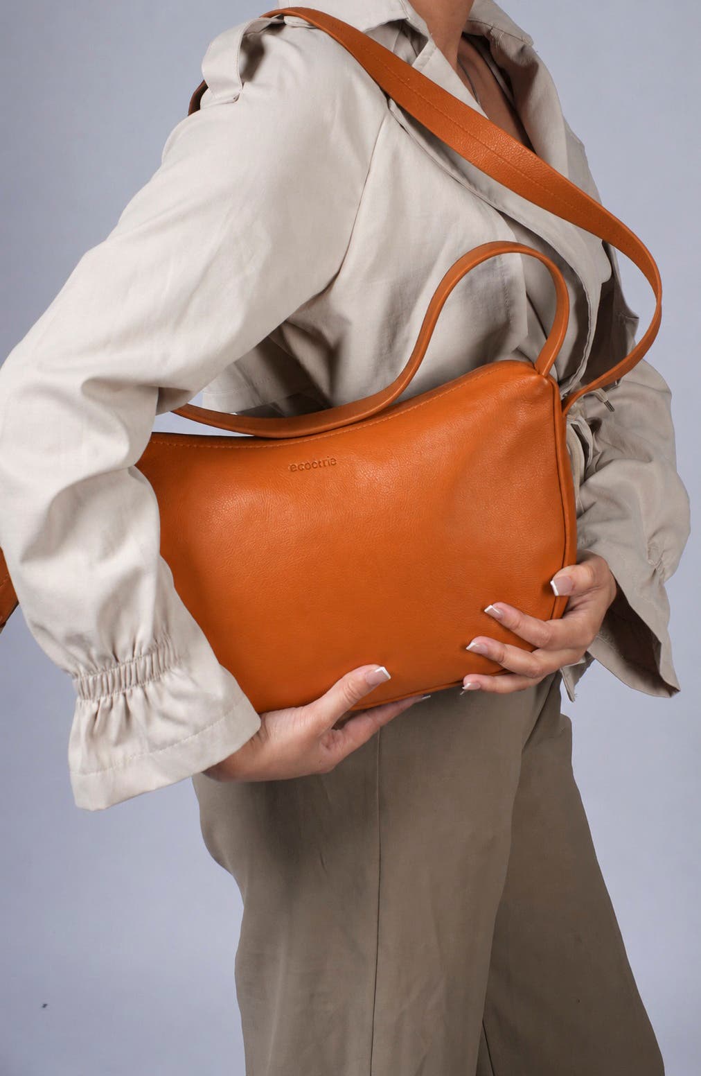 Peggy Leather Shoulder Bag, Alternate, color, CARAMEL