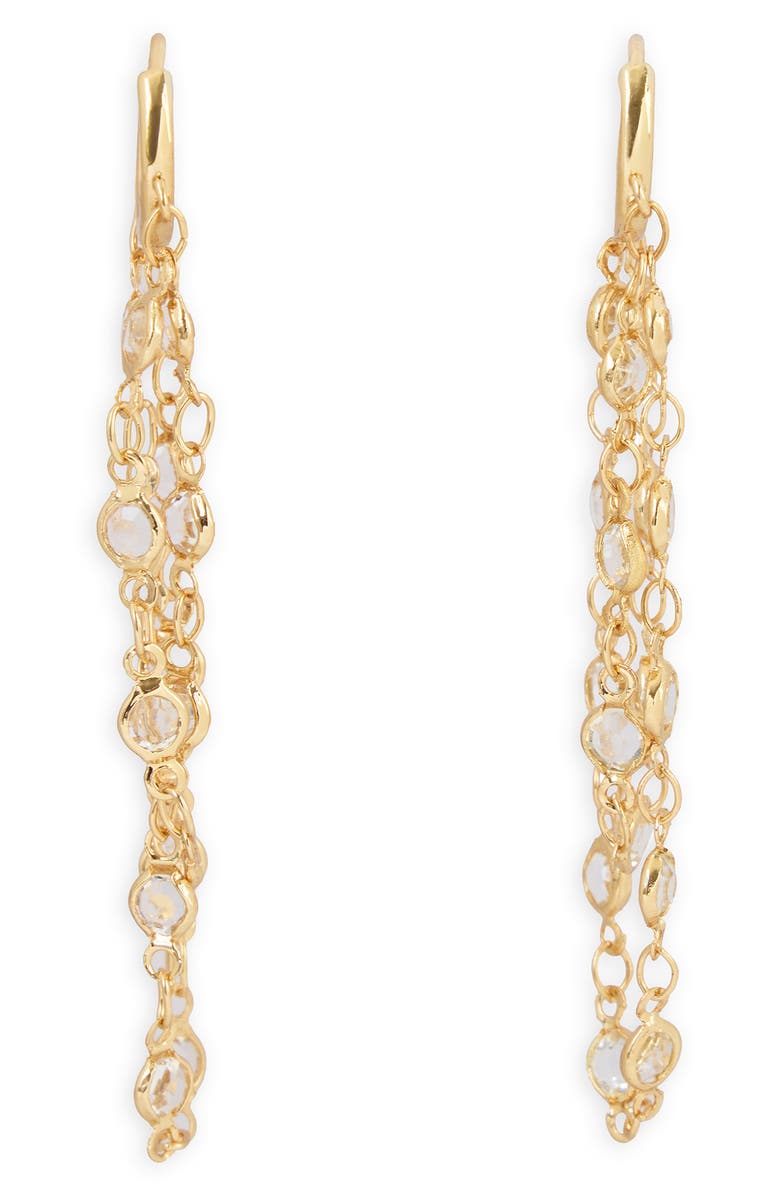 SAACHI Crystal Cascade Hoop Earrings, Alternate, color, 