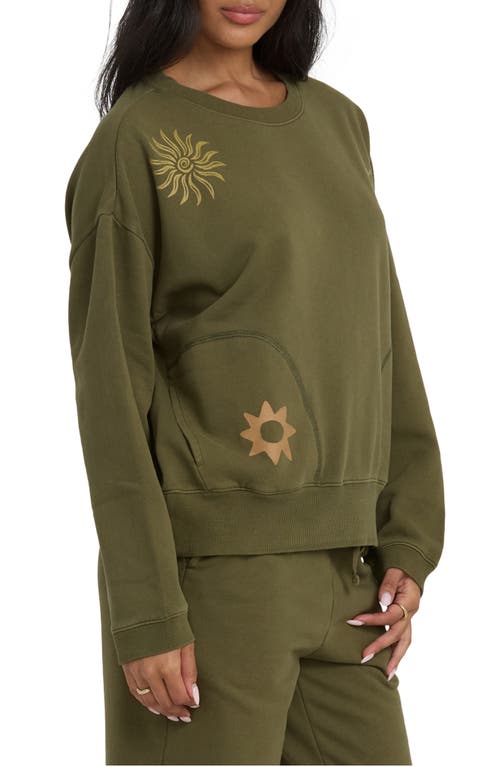 Billabong Sightseer Fleece Graphic Sweatshirt In Brown