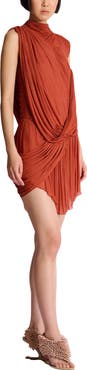 Balmain Draped flowing jersey dress