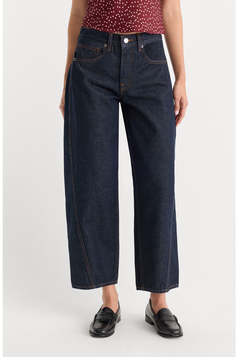 Vintage Barrel Ankle Wide Leg Jeans, Main, color, INDIGO1302