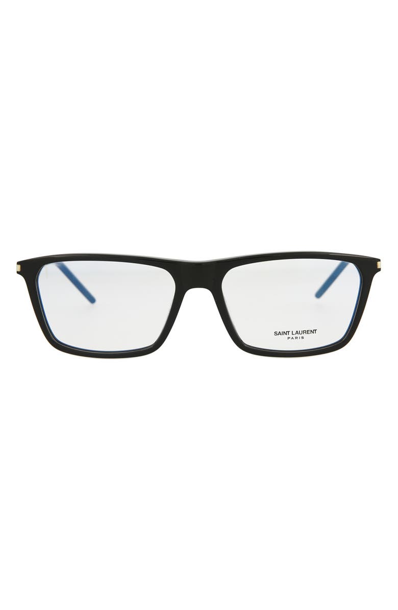 Saint Laurent 56mm Rectangle Optical Frames, Main, color, 