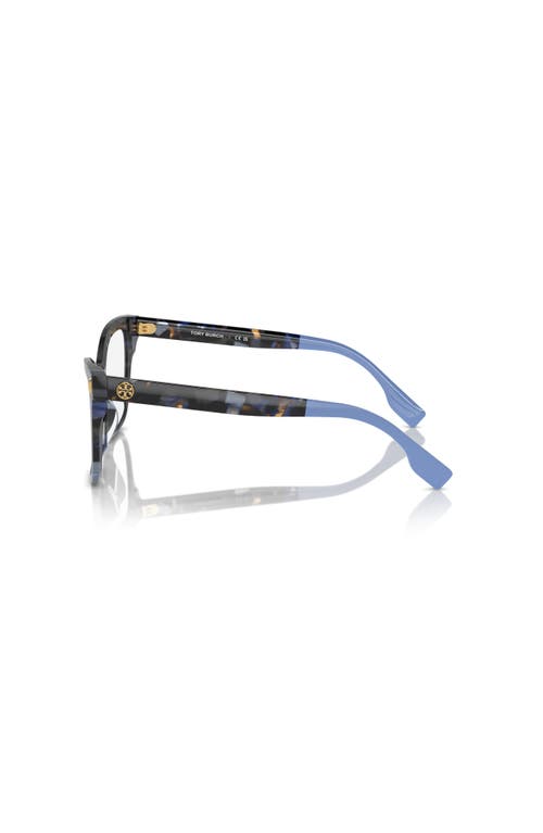 Tory Burch 53mm Cat Eye Optical Glasses In Brown