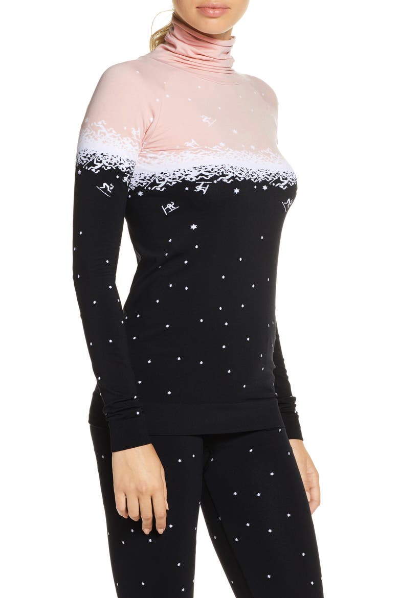 Ski Base Layer Top, Alternate, color, BETTY FADE PLACEMENT JACQUARD