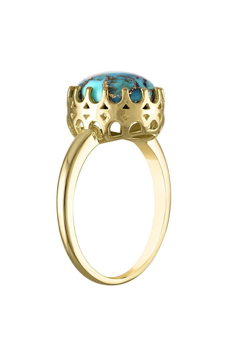 FZN Composite Turquoise Ring, Alternate, color, Yellow Gold