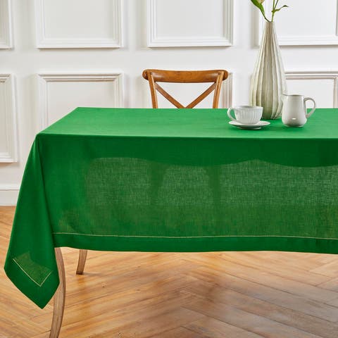 Linen Tablecloth - Classic Hemstitch