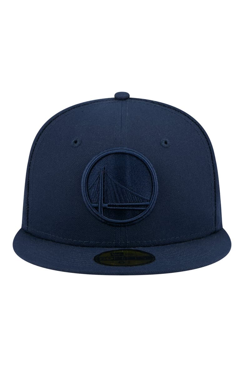 Men's New Era Navy Golden State Warriors Tonal Color Pack 59FIFTY Fitted Hat, Alternate, color, Navy