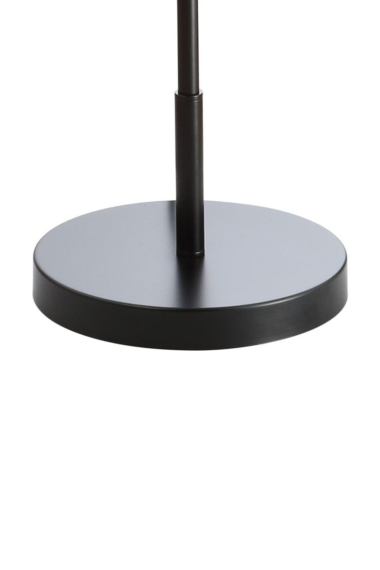 Bea 61" Outdoor Woven Globe LED Floor Lamp, Coffee/Black, Alternate, color, Coffee/Black