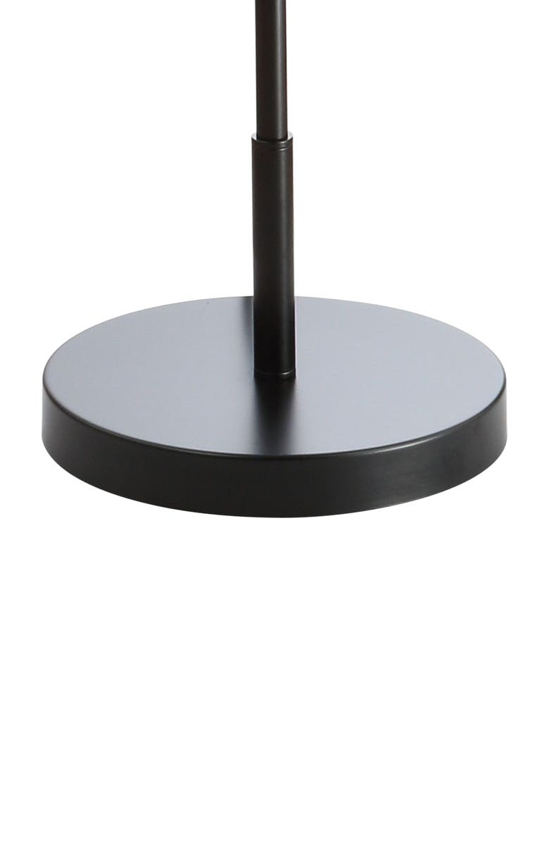 JONATHAN Y Bea 61" Outdoor Woven Globe LED Floor Lamp, Coffee/Black, Alternate, color, Coffee/Black