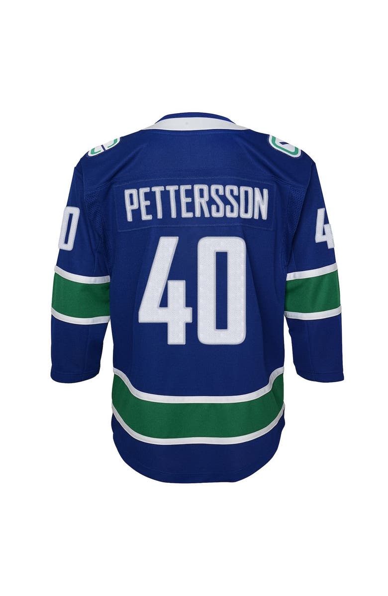 Outerstuff Youth Elias Pettersson Blue Vancouver Canucks 2019/20 Home Premier Player Jersey, Alternate, color, 