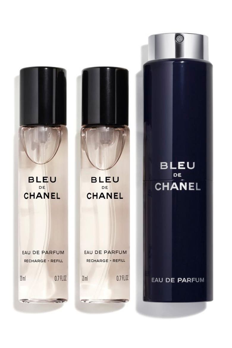 BLEU DE CHANEL EAU DE PARFUM POUR HOMME Refillable Travel Spray Set, Main, color, NO COLOR