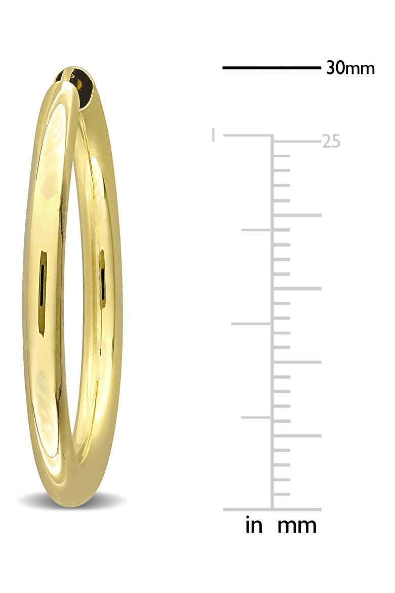 10K Gold Hoop Earrings, 30mm, Alternate, color, GOLD