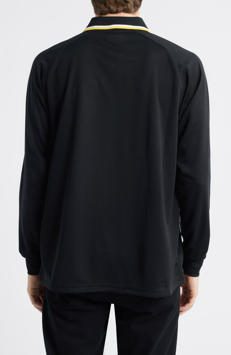 KAPPA Odran Authentic Soccer Shirt, Alternate, color, Black - Yellow Spectra - White