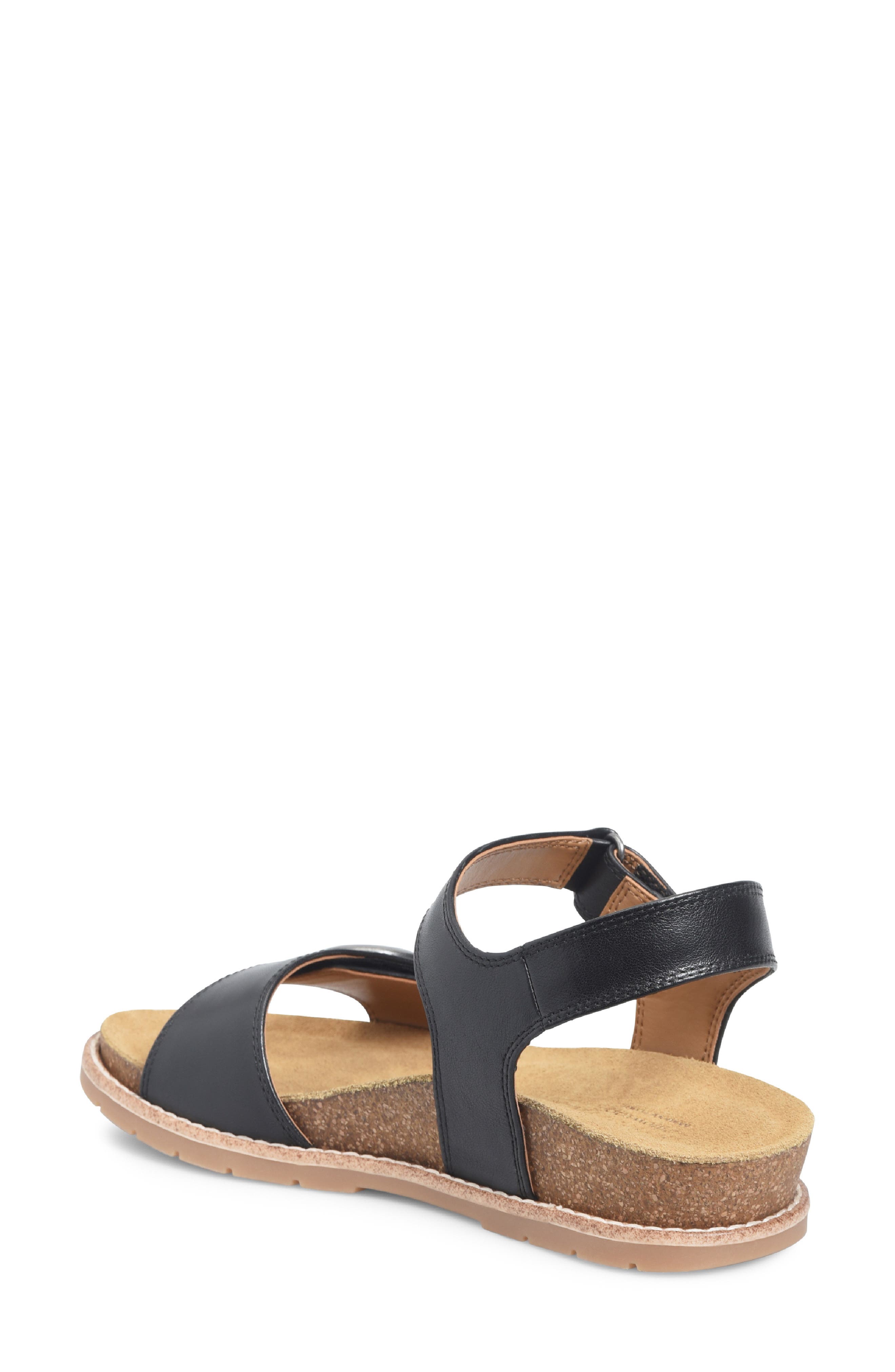 Comfortiva Gwen Wedge Sandal, Alternate, color, Black