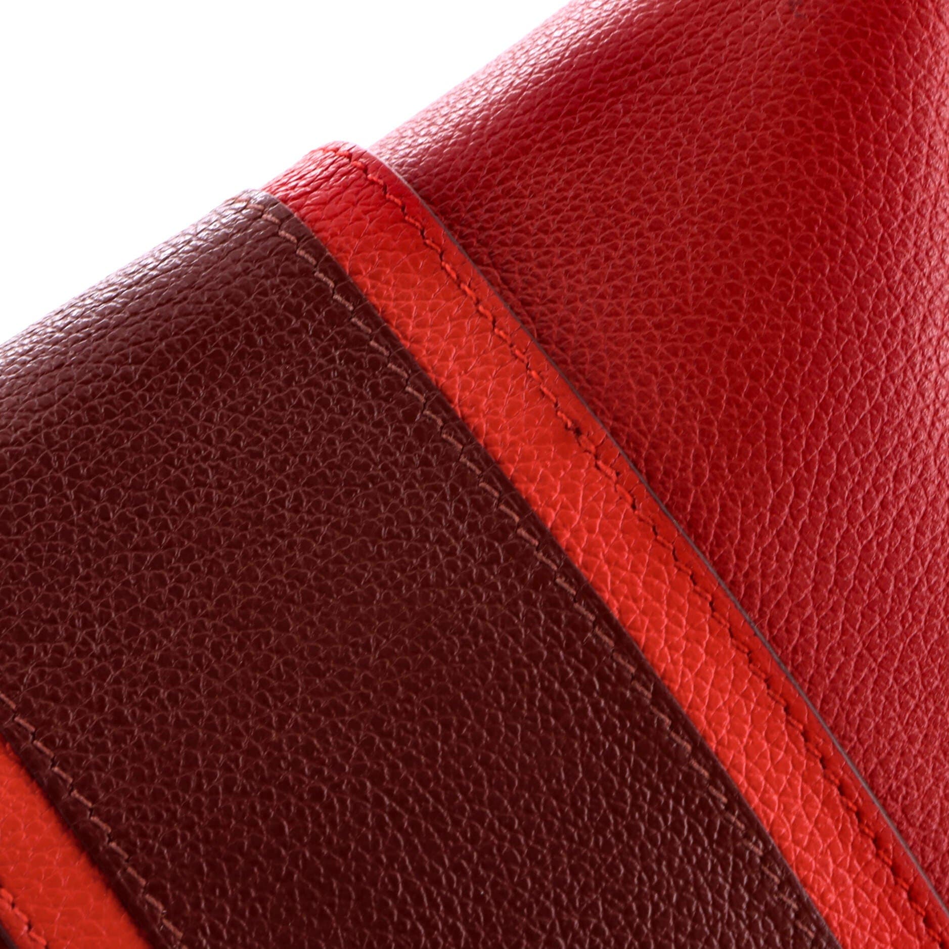 H Passant Clutch Shoulder Bag Evercolor, Alternate, color, Rouge Vif