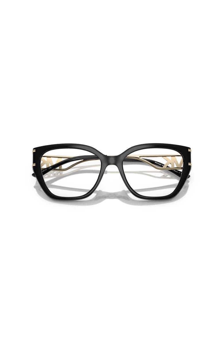 Michael Kors 54mm Square optical glasses, Alternate, color, Black