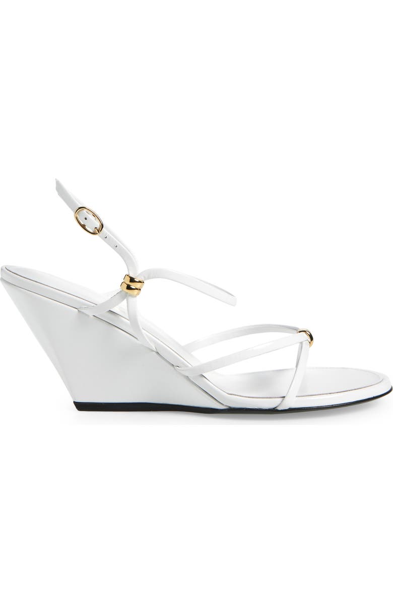 Proenza Schouler Coil Wedge Sandal, Alternate, color, White