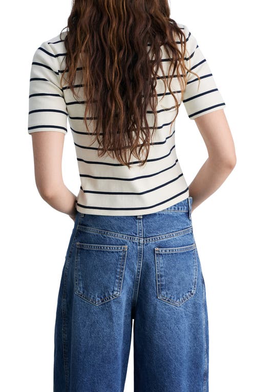 Mango Stripe Cotton T-shirt In Pattern