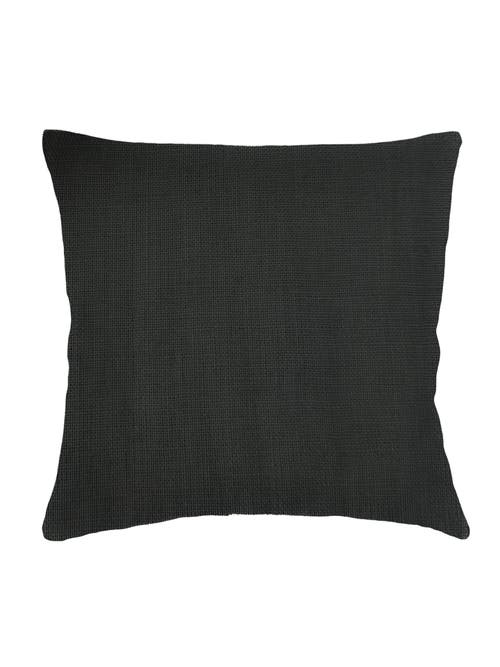 Anaya So Soft Linen Pillow With Down Insert In Black