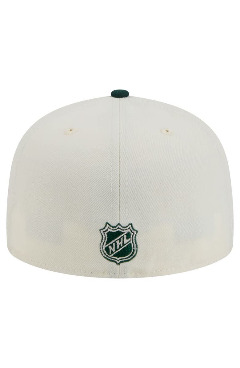 New Era Men's New Era  White Minnesota Wild Chrome Two-Toned 59FIFTY Fitted Hat, Alternate, color, 