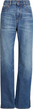Chloé Split Hem Straight Leg Jeans