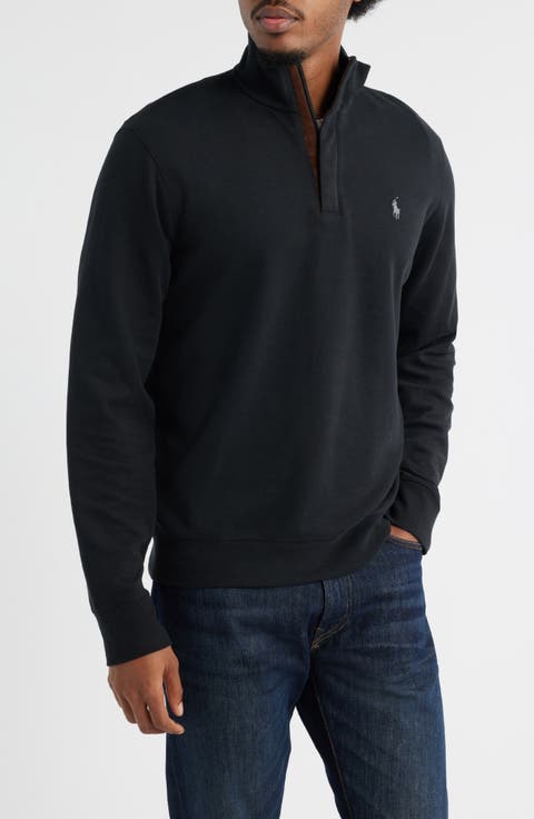 Cotton Blend Quarter Zip Pullover